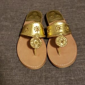 Jacks Flat Gold Sandal
